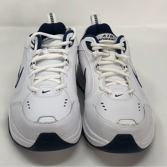 Nike Air Monarch IV 4E Wide 416355-102 Midnight Navy White Silver - Size 7 - Picture 4 of 10